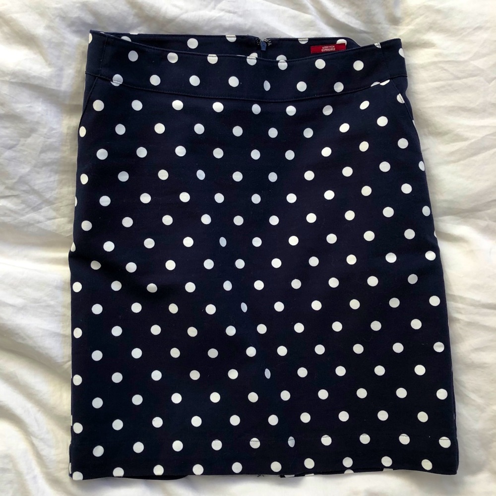 Polka Dot Pencil Skirt